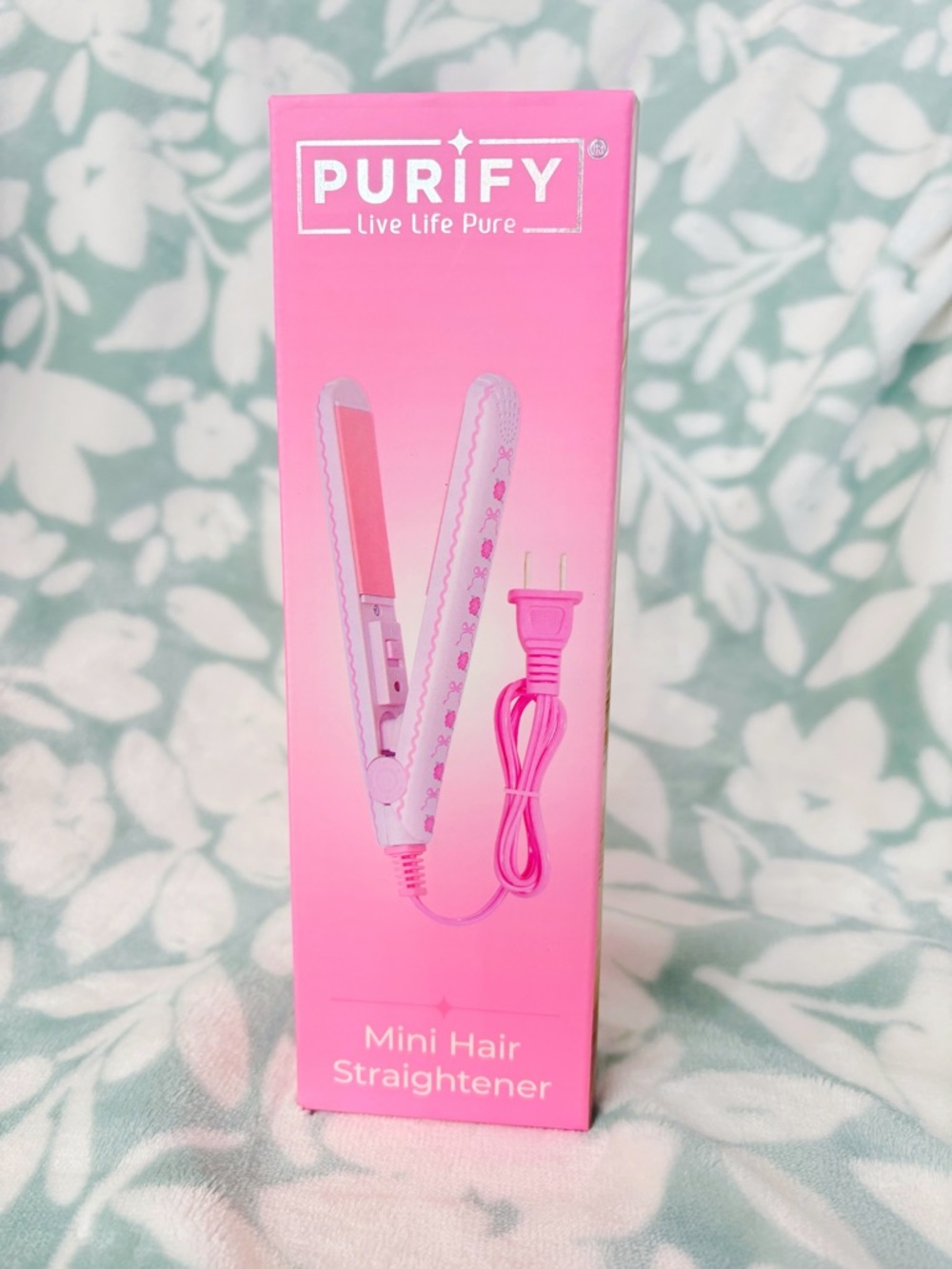 Pink Bow Mini Hair Straightener 🎀 Travel Size Flat Iron